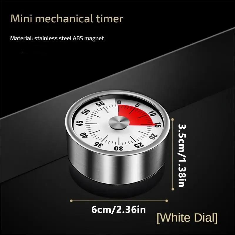 Magnetic Mechanical Countdown Timer, Visible Timer for Classroom, Baking, Teaching, Meetings, Kitchen Cooking, Work