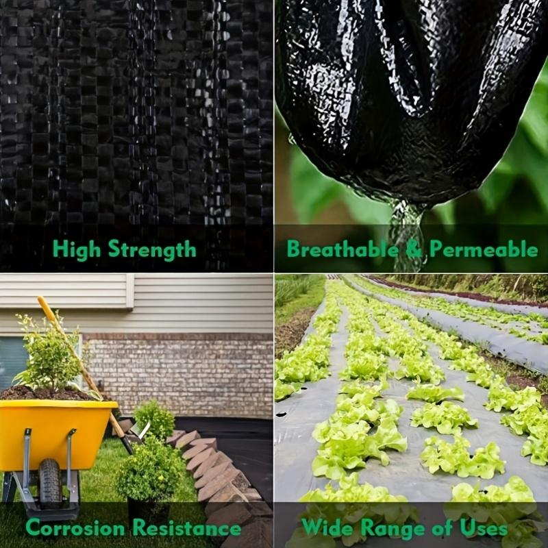 Gardening Weed Control Fabric, High Permeability Easy Installation, Ideal for Flower Beds, Vegetable Gardens, Fruit Trees