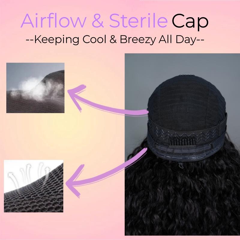 [NEW IN] BangJazz Water Wave Ready to Wear 7x5 Glueless Wigs Pre Cut Lace 250% Density Human Hair WIg Pre Plucked For Women #FallFreshness Outdoorfun