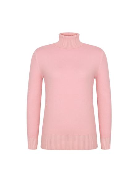 Women's Plain High Neck Sweater, Casual Long Sleeve Jumper for Fall & Winter, Fashion Ladies' Knit Clothing for Daily Wear