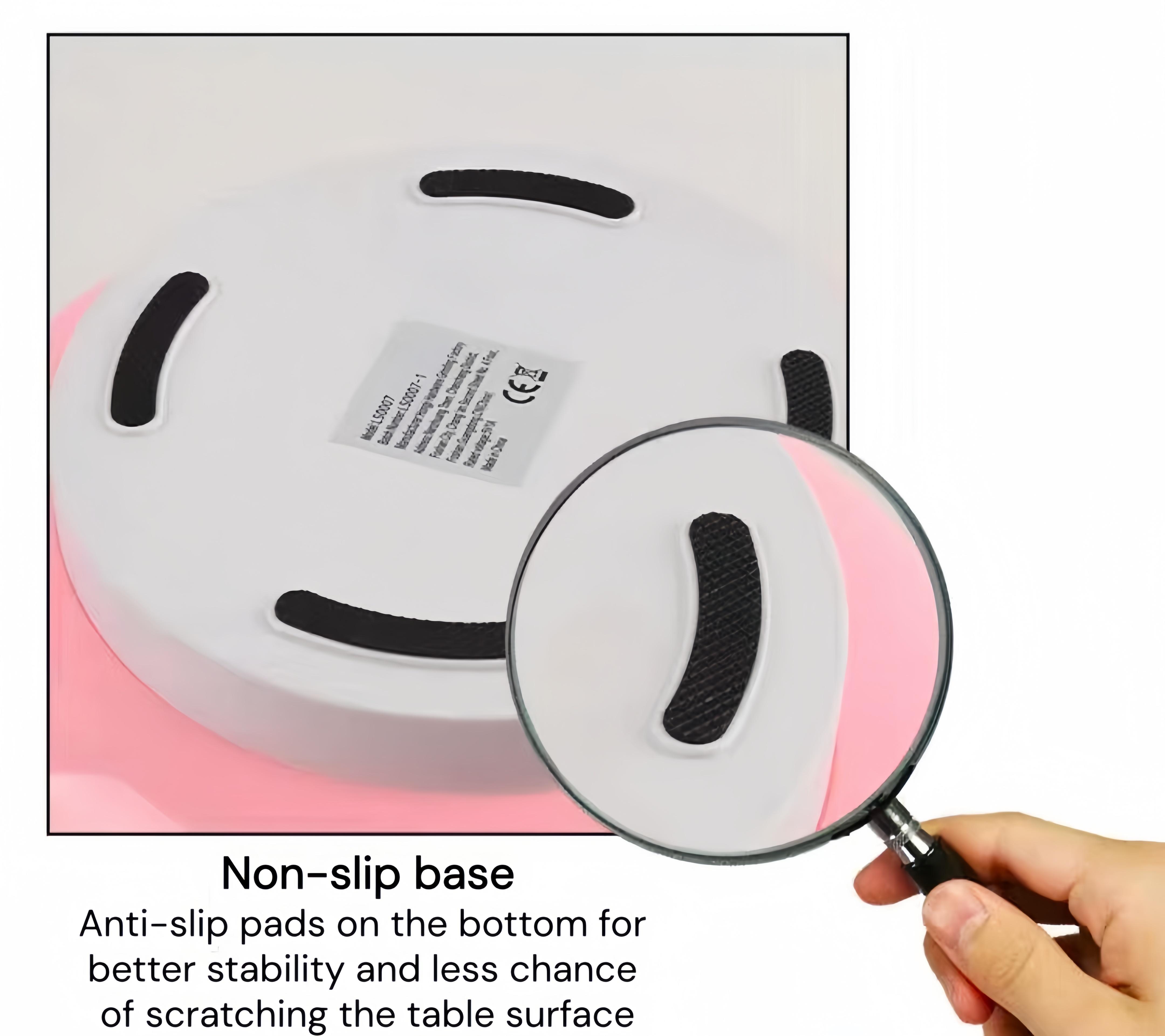 Modern High-Leg Donut Table Lamp, LED Bedside Desk Light, USB Rechargeable Touch Switch, Three-Tone Dimmable Ambient Light, Durable Plastic Shade