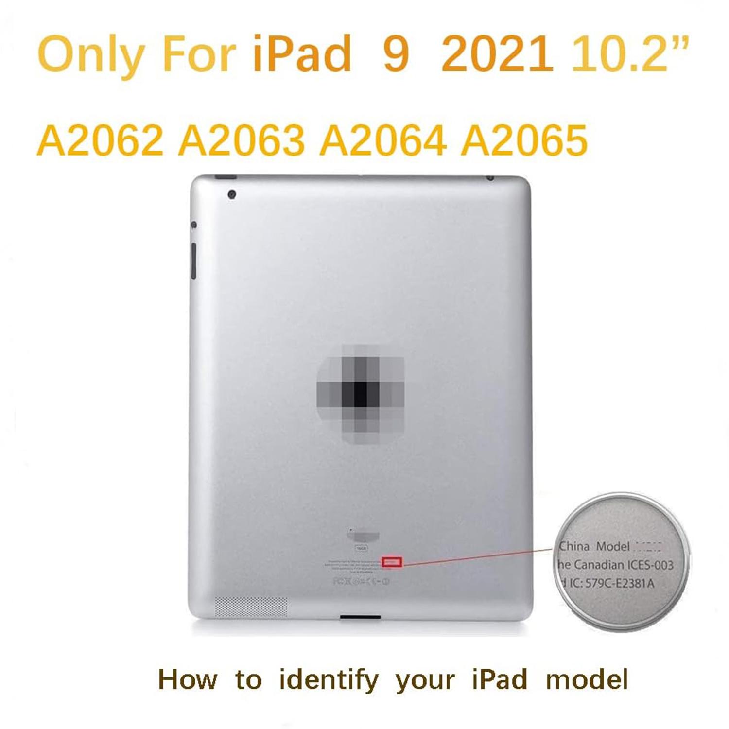 for iPad 9 10.2" 2021 Screen Replacement, for iPad 9th Generation A2602 A2603 A2604 A2605 Touch Screen Digitizer Glass Panel Lens Repair Kits(Not LCD)