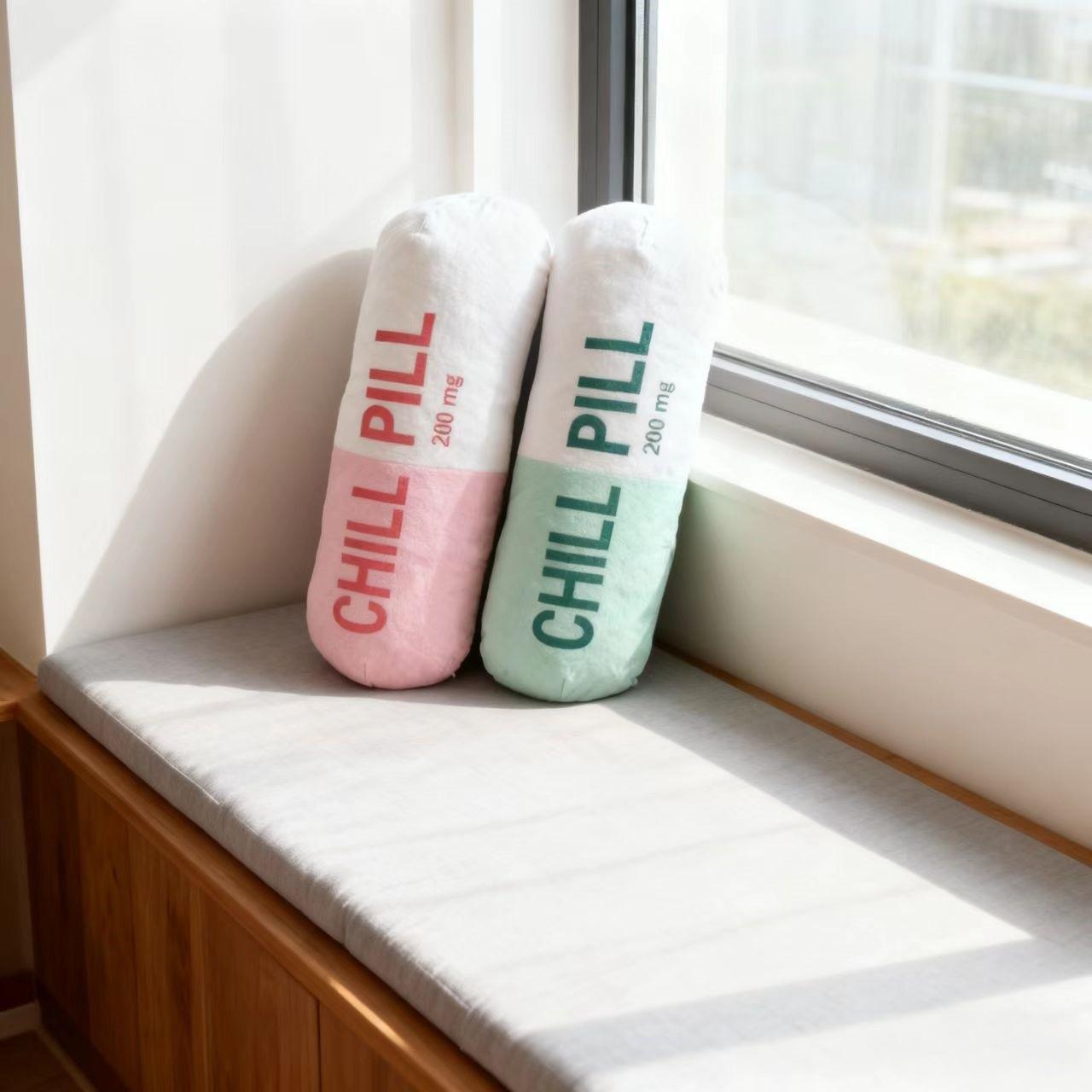 1pc Decorative Pillow, 40cm Capsule Shape Print Cushion, Living Room Bedroom Sofa Home Decoration, Bedding, Nurse Birthday Gift