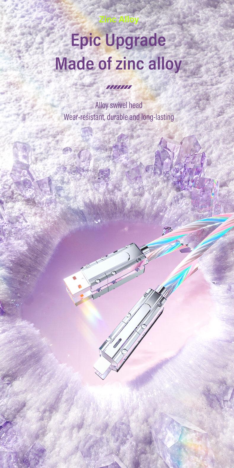 100W 4-in-1 USB-C, USB-A+Type-C+lightning, Multi-Functional Charger Aluminum Alloy, Compatible