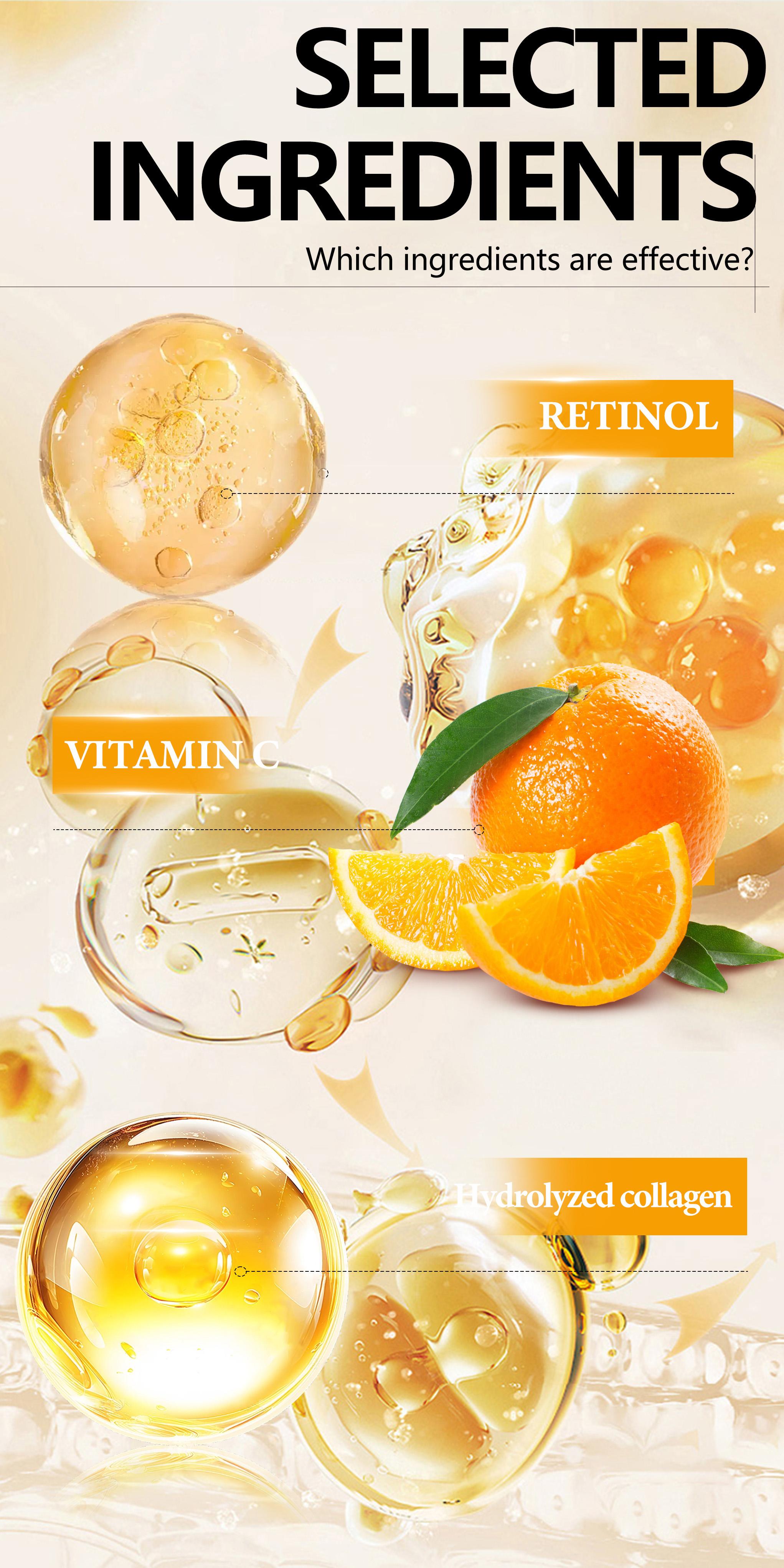 Cosnyce Vitamin C Face Cream with Niacinamide and Retinol, Skincare, Moisturizing & Firming, Ideal for All Skin Types