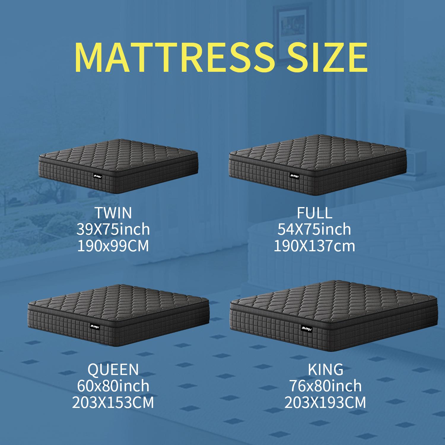 【MYDao】8/10/12/14 Inch Twin, Full, Queen, King Mattress Memory Foam And Spring, Hybrid MattressMedium Firmness, Lumbar Support, For Home Rooms Hotels, Boxed Halloween ChristmasGift Furniture Ergonomic mattress queen size mattress