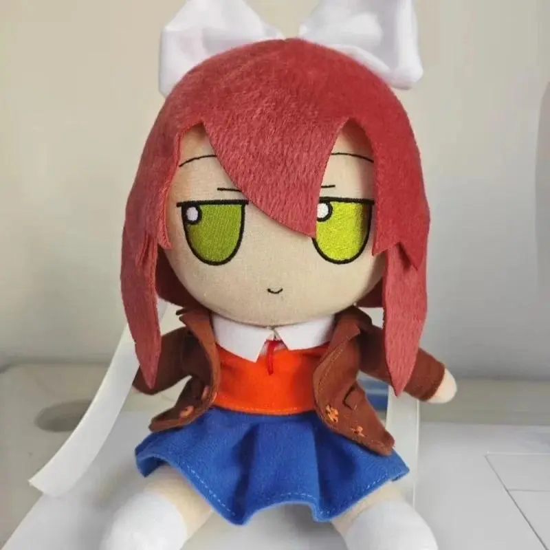 Anime Natsuki Fumo Monika Sayori Yuri Cosplay Game Cartoon Smoke Round Eyes Plush Desktop Decoration Fan Birthday Christmas Gift