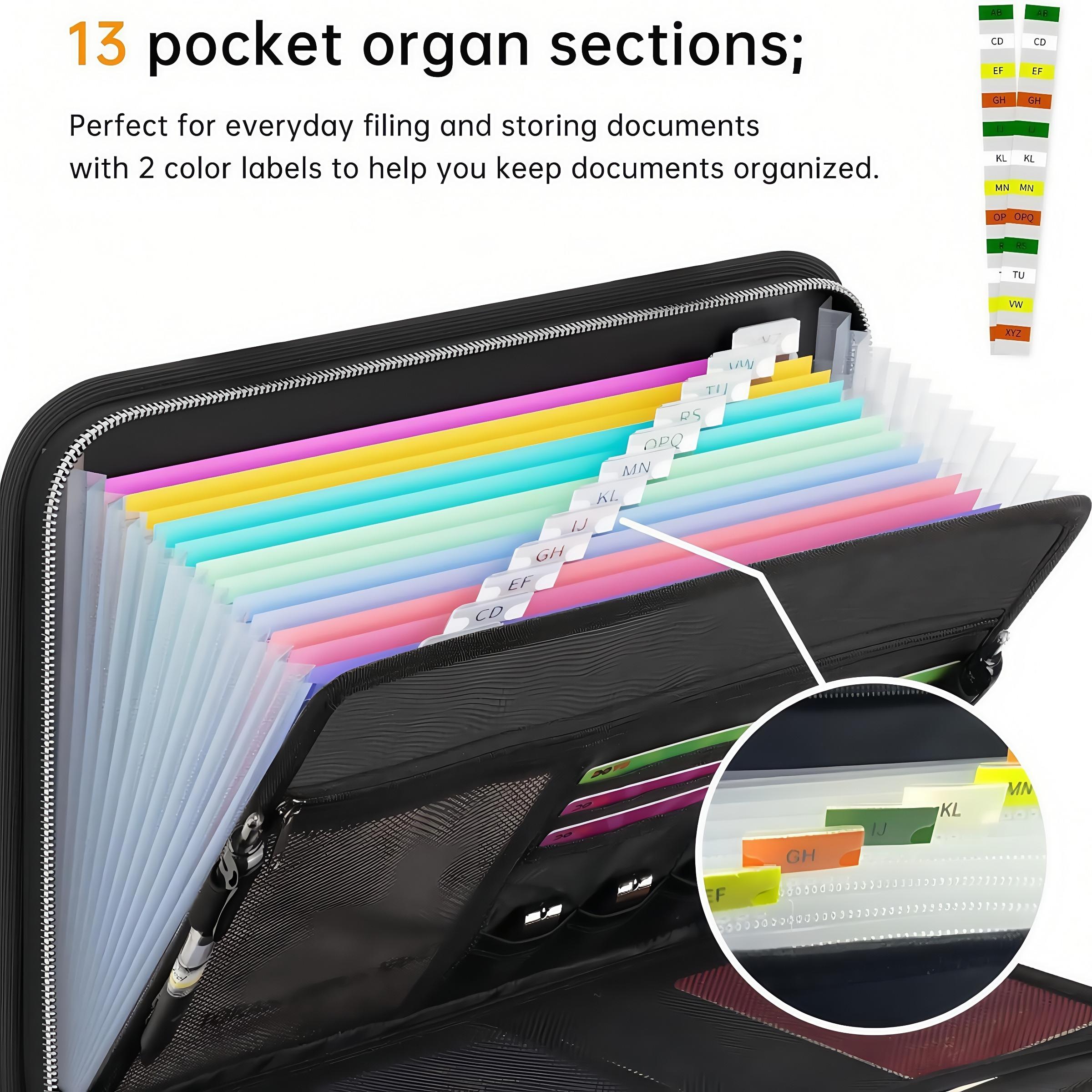 Fireproof Document Bag, Multi-Functional Fire-Resistant File Organizer, Expanding File Folder, Safe Storage for Important Documents & Certificates