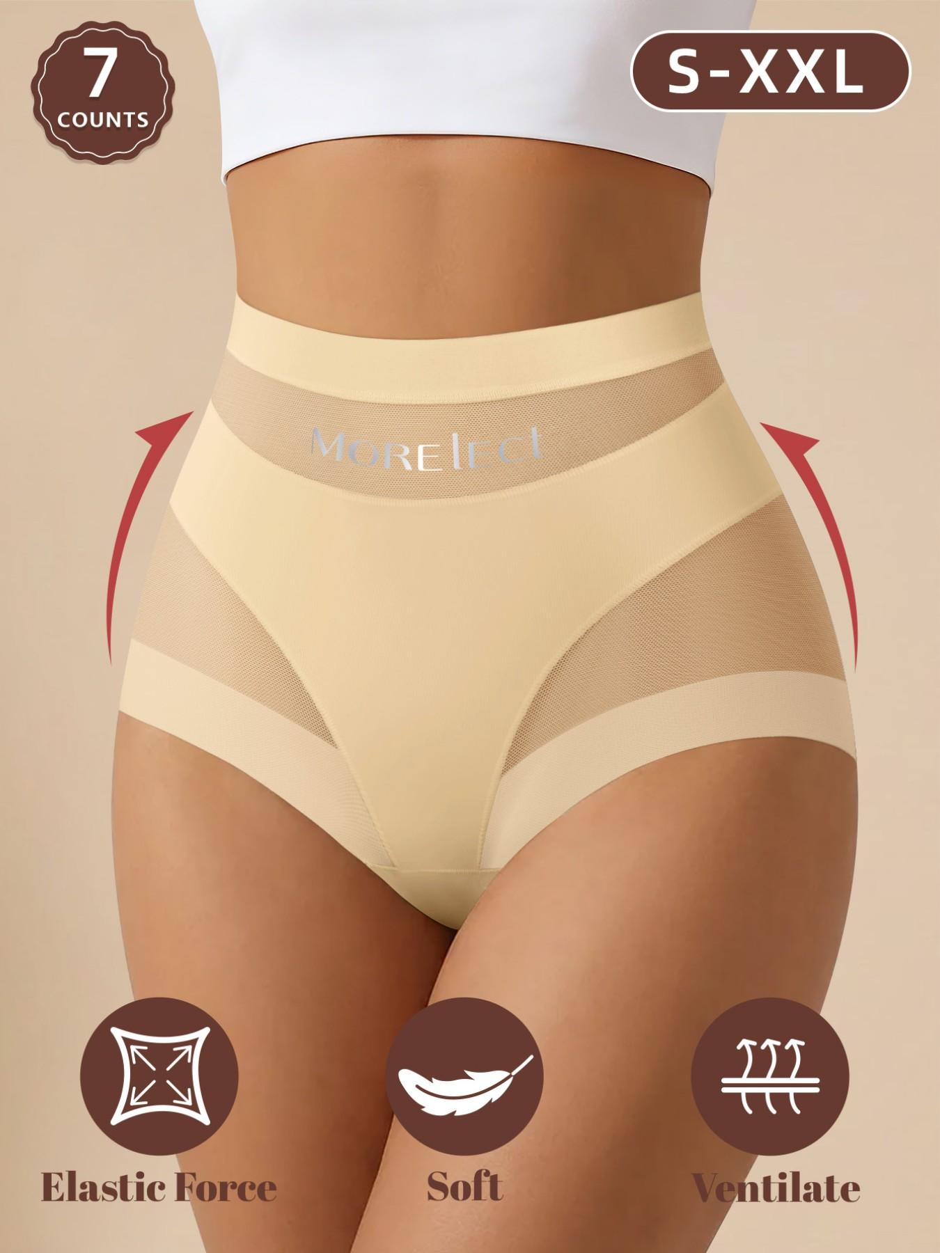 Women's High-Waisted Underwear Set, Soft Breathable Fabric, Comfort Fit Design, Ideal for Daily Wear, Sizes S-Xxl Available, High Waisted Briefs