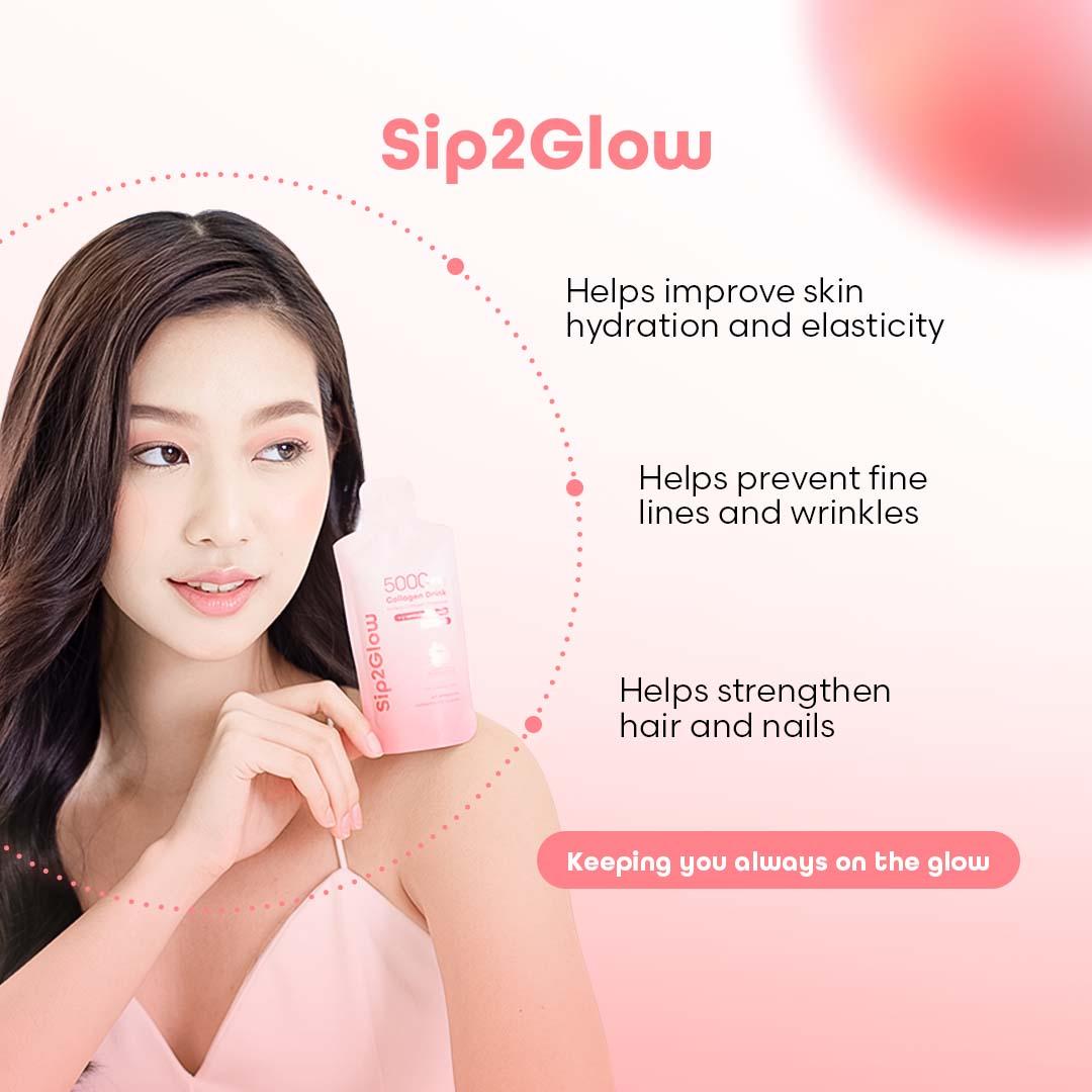 【Sip2Glow | BUY 3 GET 1 】Advanced Collagen Drink with Korean Collagen Tripeptide, GABA & Vitamin C | Passion Fruit | Health & Beauty | Anti-Aging | Ready-To-Sip Supplement for Skin, Hair, Nails & Joint Health