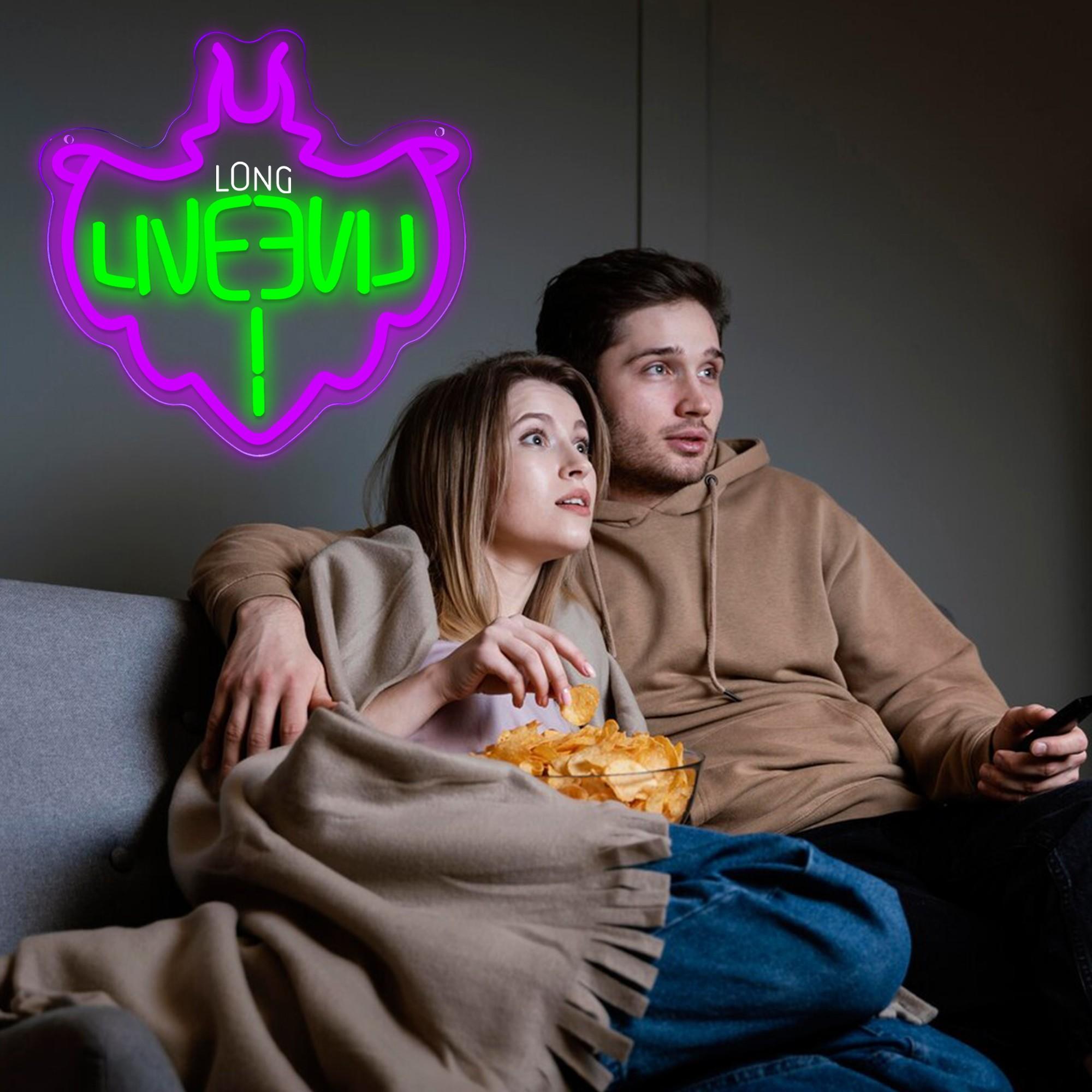 1pc Descendants Neon Sign, LED Descendants Neon Signs for Wall and Room , USB Neon Night Light for Game Room Bedroom Birthday Wedding Party Gifts