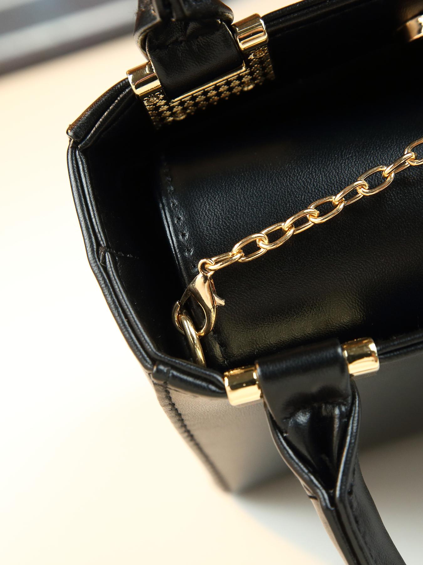 Heavy-duty beaded floral design embroidered small square bag, elegant versatile date shoulder crossbody bag