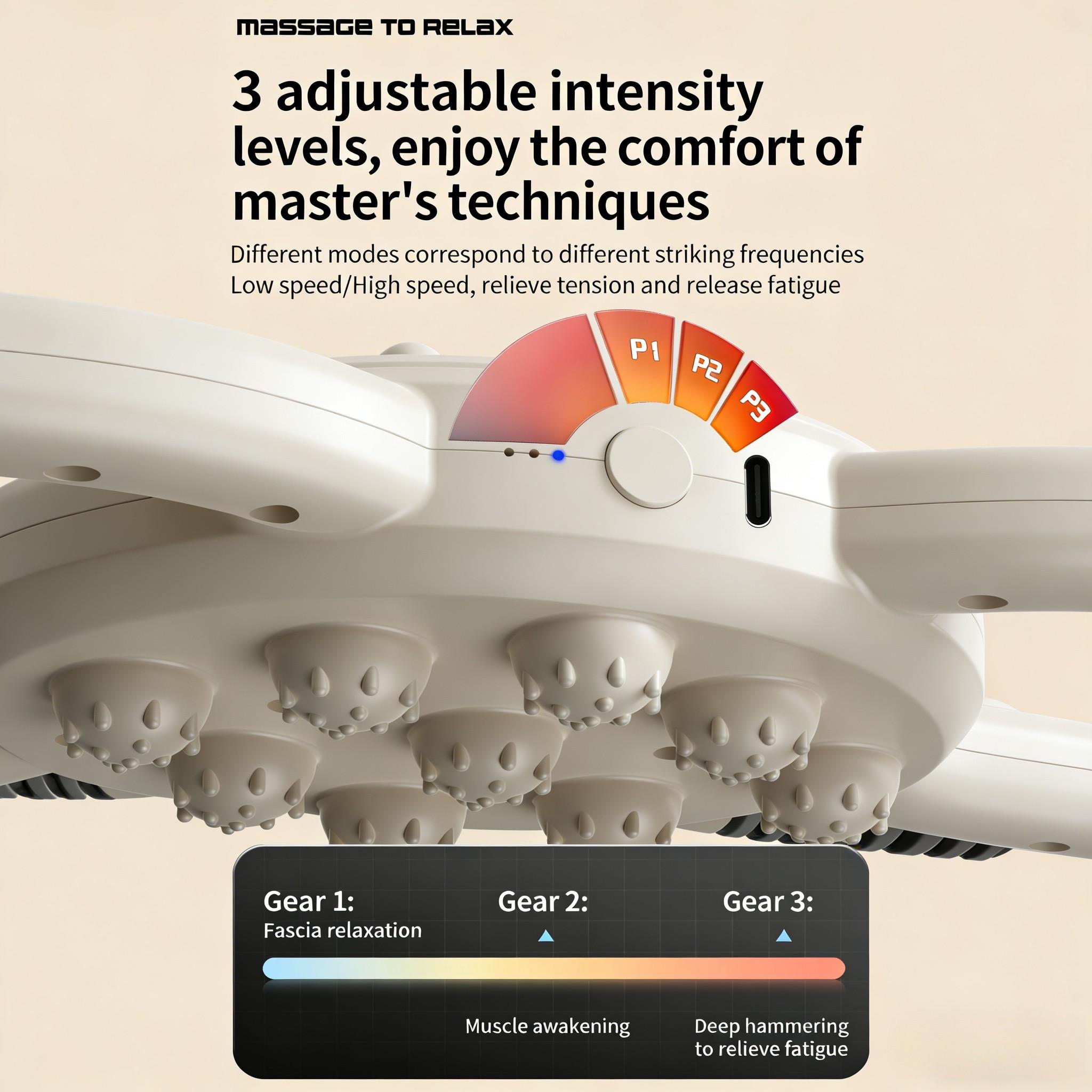 Multi-Functional Full Body Shaping Massage Machine, Portable Fascia Massager, High-Frequency Vibration Fat Burning, Waist Abdomen Back Relief