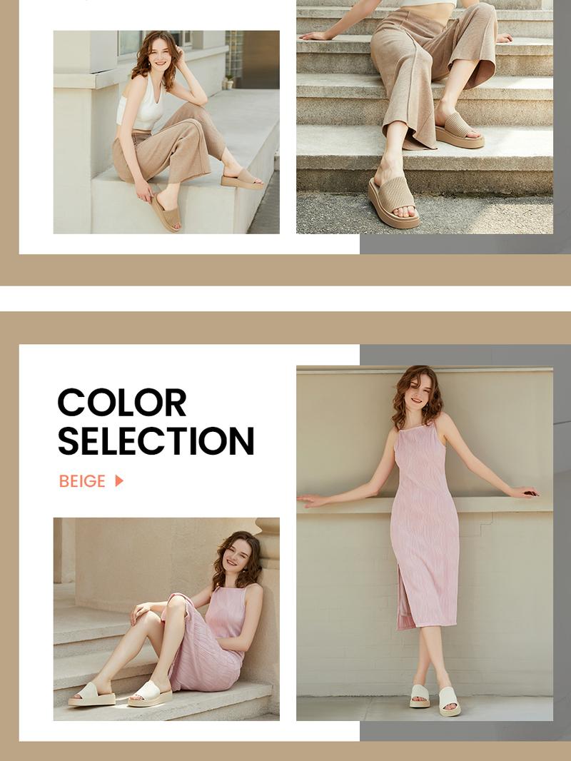 Athlefit Women's Slip On Platform Sandals Comfortable Open Toe Flatform Chunky Sandals Walking Shoes Girl Footwear Summer