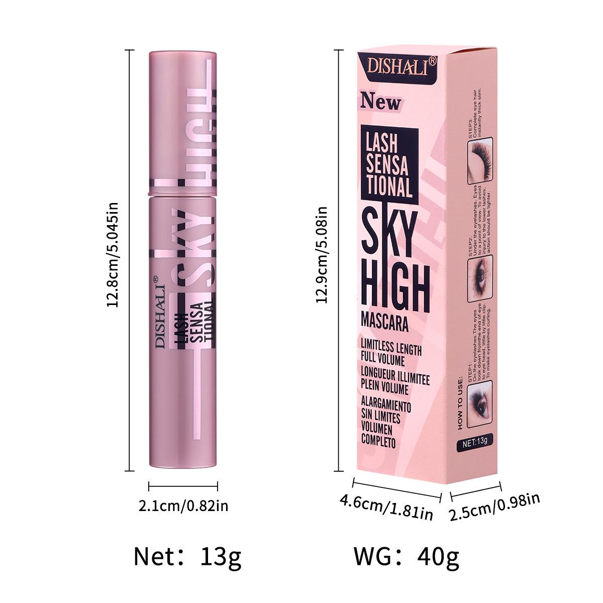 2 Pack Voluminous Lengthening Mascara, Sweet Cool Girl Style, Waterproof Sweatproof Smudge Proof, Dense Curl Long Lasting, Perfect for Commuting/date/party