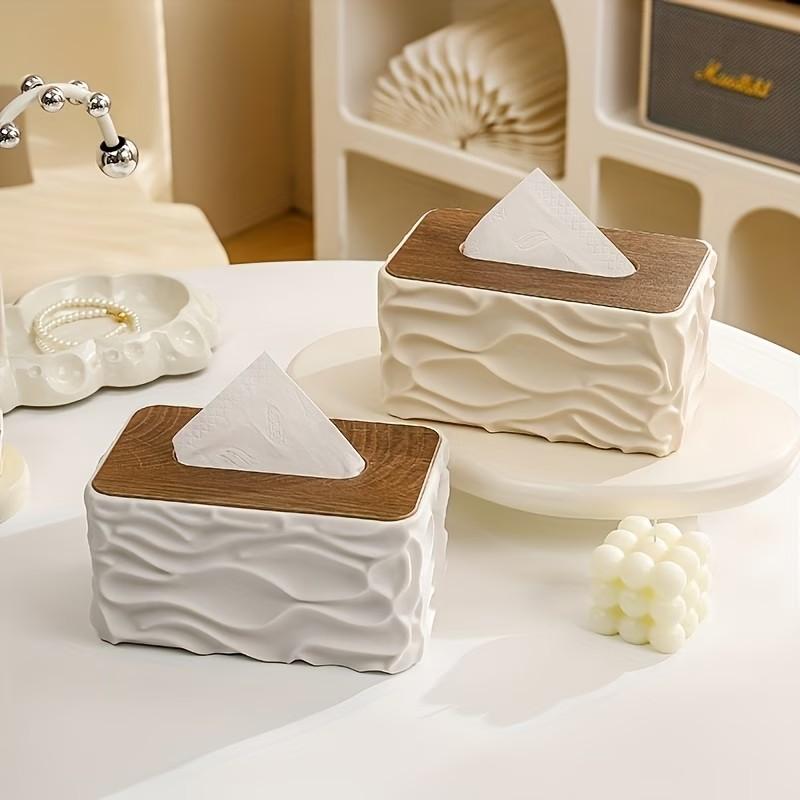 Modern Large Plastic Tissue Box, Space-Saving for Home