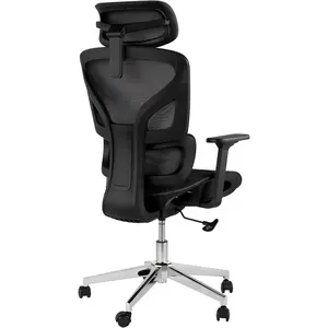 Garvee Oversized High Back Ergonomic Office Chair - 440LBS Heavy Duty, Adjustable Lumbar Support/Seat Depth, 3D Armrests, Breathable Mesh, 360° Swivel Reclining Desk Chair for Home Office, Black