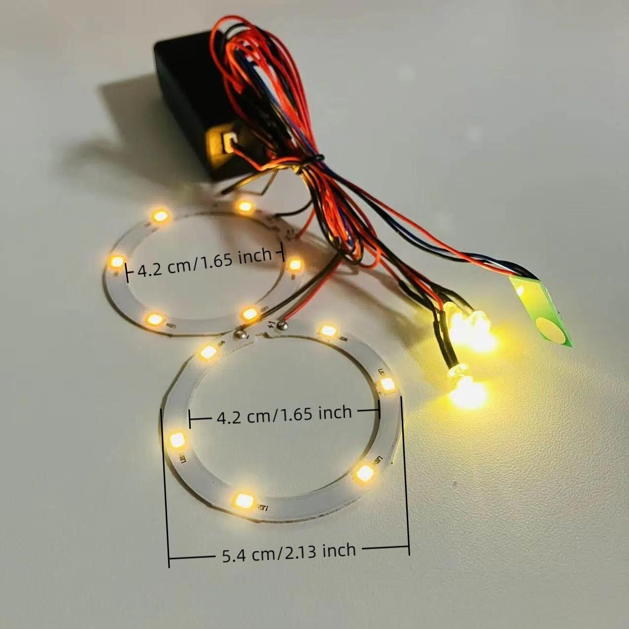 Warm White Micro Mini LED Ceiling Light Panel,DIY Lamp Kit for Miniature House 3D Puzzle,Small Light Accessory for Book Nook Display