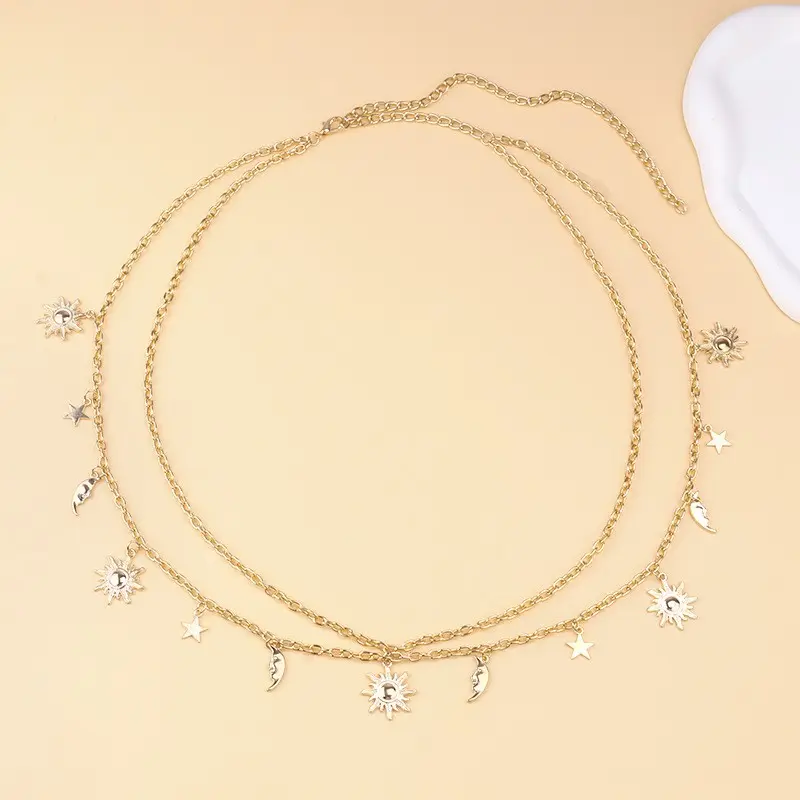 Golden Little Star Moon Waist Chain