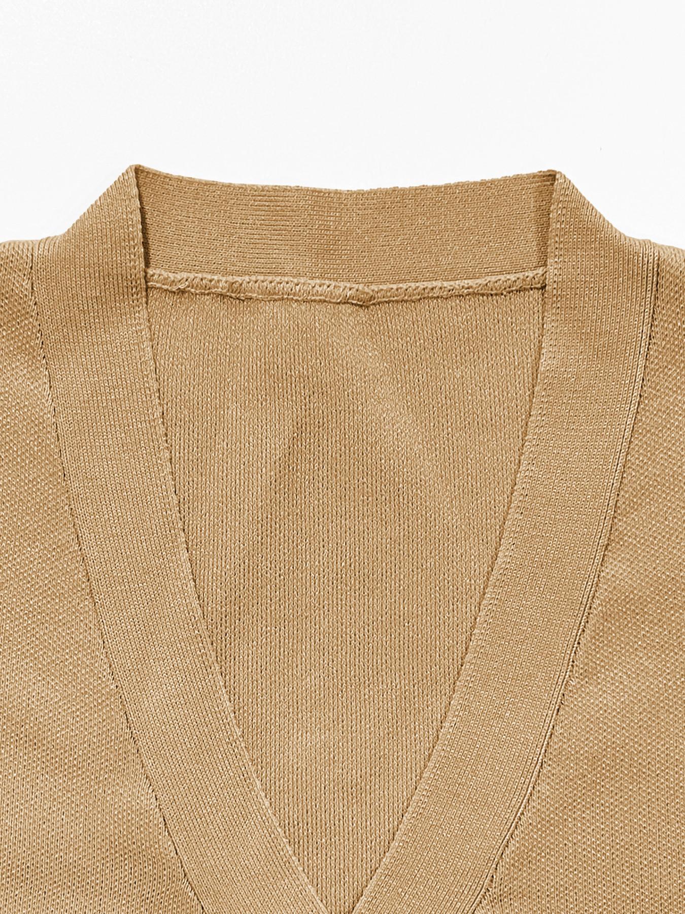 Women's Versatile V-Neck Gold Button Side Pocket Knit Cardigan and High Waist Wide Leg Pants Set, Elegant Two-Piece, Comfortable Women's Clothing#TikTokMadeMeBuyIt #CasualChic#MatchingSet