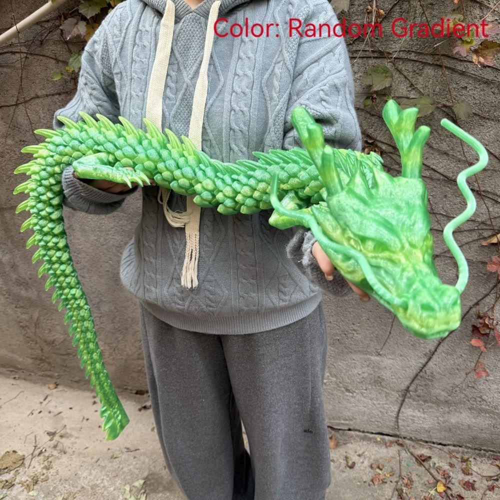 3D Printed 150cm Dragon Model, Giant Chinese Dragon Desktop Decoration, Desktop Statue, Unique Home Office Decor, Ornaments Decoration, Decorative Sculptures, Collectible Figurines, Perfect Holiday Gift, Valentine's Day Present