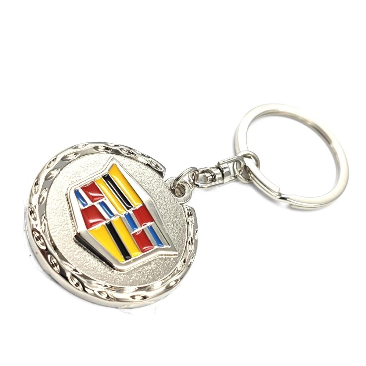 3D Metal Keychain Keyring, Car Logo Key Ring Pendant, Gifts for Cadillac Ats Bls Ct4 Ct5 Ct6 Cts Escalade Ext Slr Srx Sts Xt4 Xt5 Xt6 Xts
