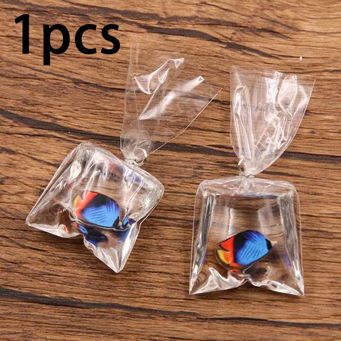 DIY Transparent Resin Fish Pendant, Clownfish Pocket Charm Jewelry Accessory, Unique DIY Craft Kit for Creative Gifts & Decorations