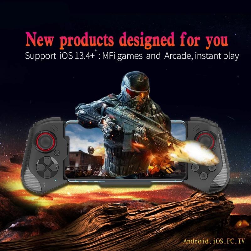 Wireless Game Controller Compatible with iPhone & Android, 1 Count Wireless Bluetooth-compatible Mobile Gamepad, Game Controller for Android & IOS 13.4, Mobile Gaming Controller
