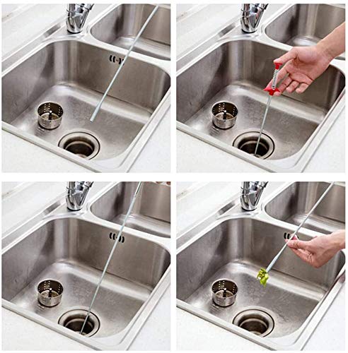 78.74-Inch Flexible Grabber Claw Reacher Tool - 4-Claw Bendable Hose, 0.7cm Bathroom Drain Clog Remover with Flexibility, Accessible to Narrow Places for Drain Cleaning Needs, 78.74 Inches