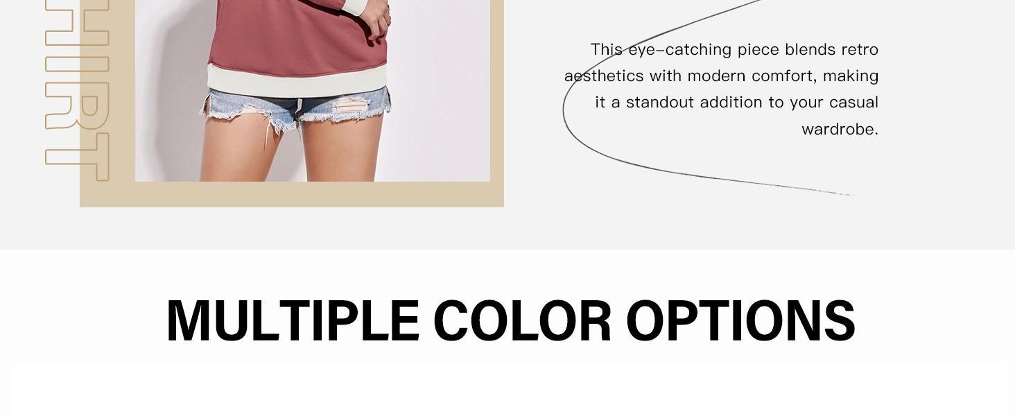 【Up To 3XL】Imily Bela Womens Striped Oversized Sweatshirt Color Block Crew Neck Long Sleeve Shirt Casual Loose Pullover Top Y2K Clothes back to school