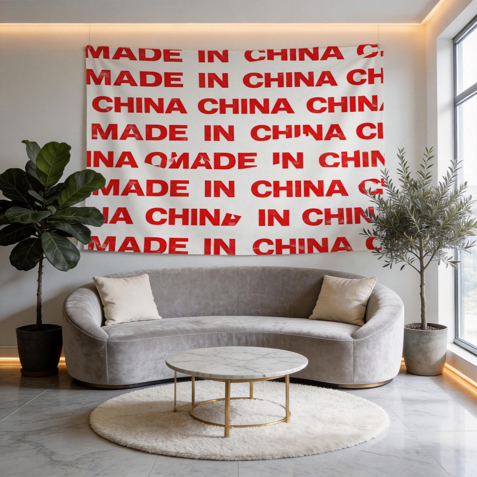 1 Piece Red Letter Themed Printed Decorative Tapestry, HD Digital Printing Wall Hanging Tapestry, Fadeless Polyester All-Season Multi-Purpose Tapestry for Bedroom Living Room & Dorm, Easy to Hang & Machine Washable