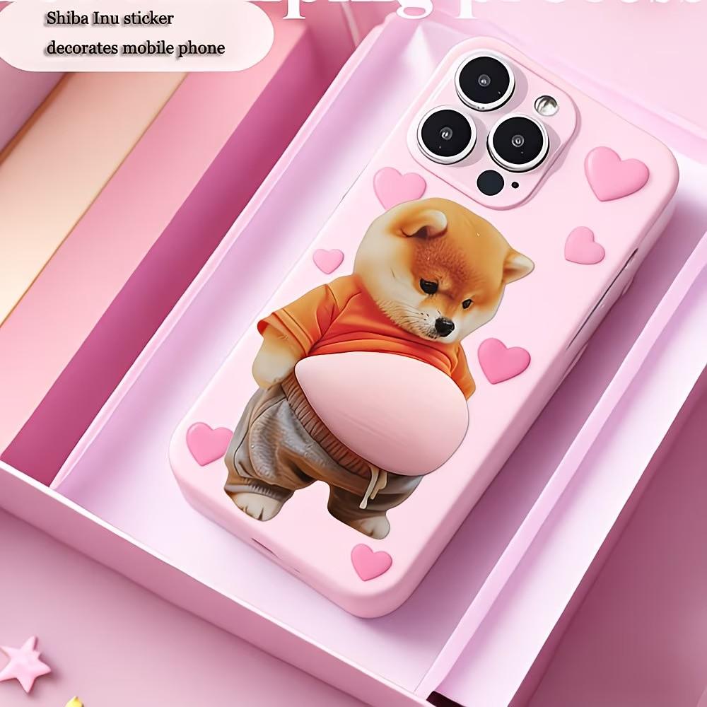 Dog Stickers Set, Cute Dog Design Decorative Accessories for Phone Cases & Water Bottles, Perfect Gift for Pet Lovers
