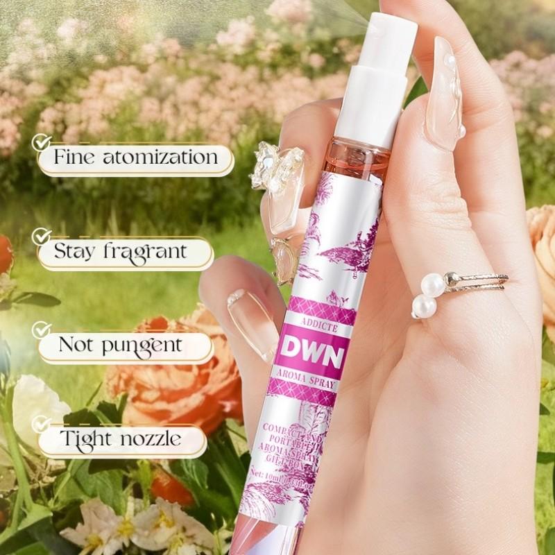 5pcs/box Neutral Scent Perfume Set, Alcohol-Free Fresh Fragrance Spray, Long-Lasting Light Scent for Body and Hair, Outdoor Use