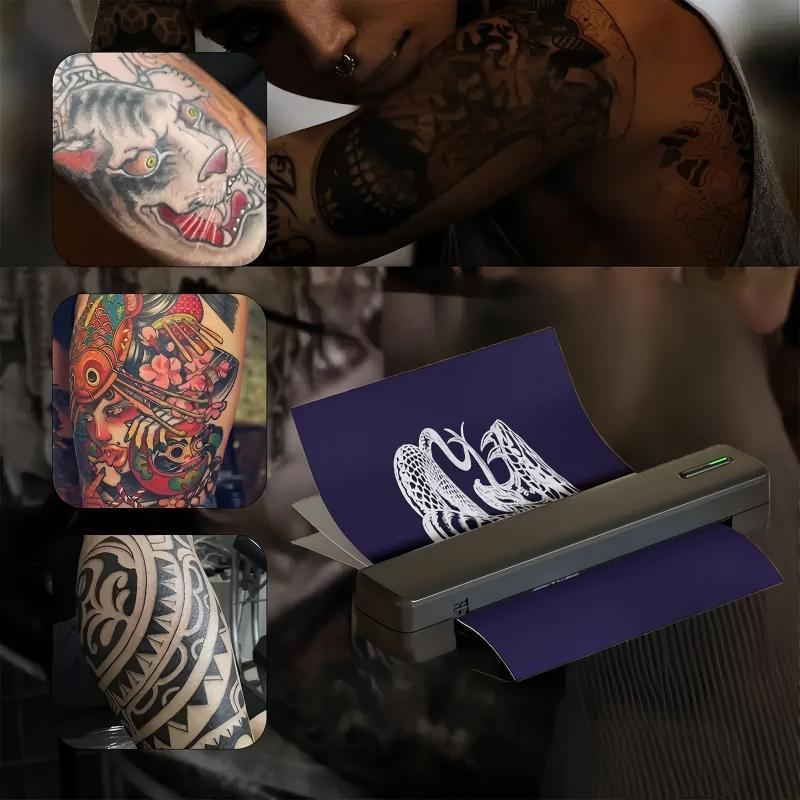 Tattoo Template Printer Thermal Printer DIY Tattoo, Wireless Mini Tattoo Transfer Printer, Compatible With Smartphones And IOS, Comes With 5 A4 Tattoo Papers, 5 Printing Papers, Perfect Holiday Gift Tattoo Template Printer Thermal Printer DIY Tattoo, Wireless Mini Tattoo Transfer Printer, Compatible With Smartphones And IOS, Comes With 5 A4 Tattoo Papers, 5 Printing Papers, Perfect Holiday Gift