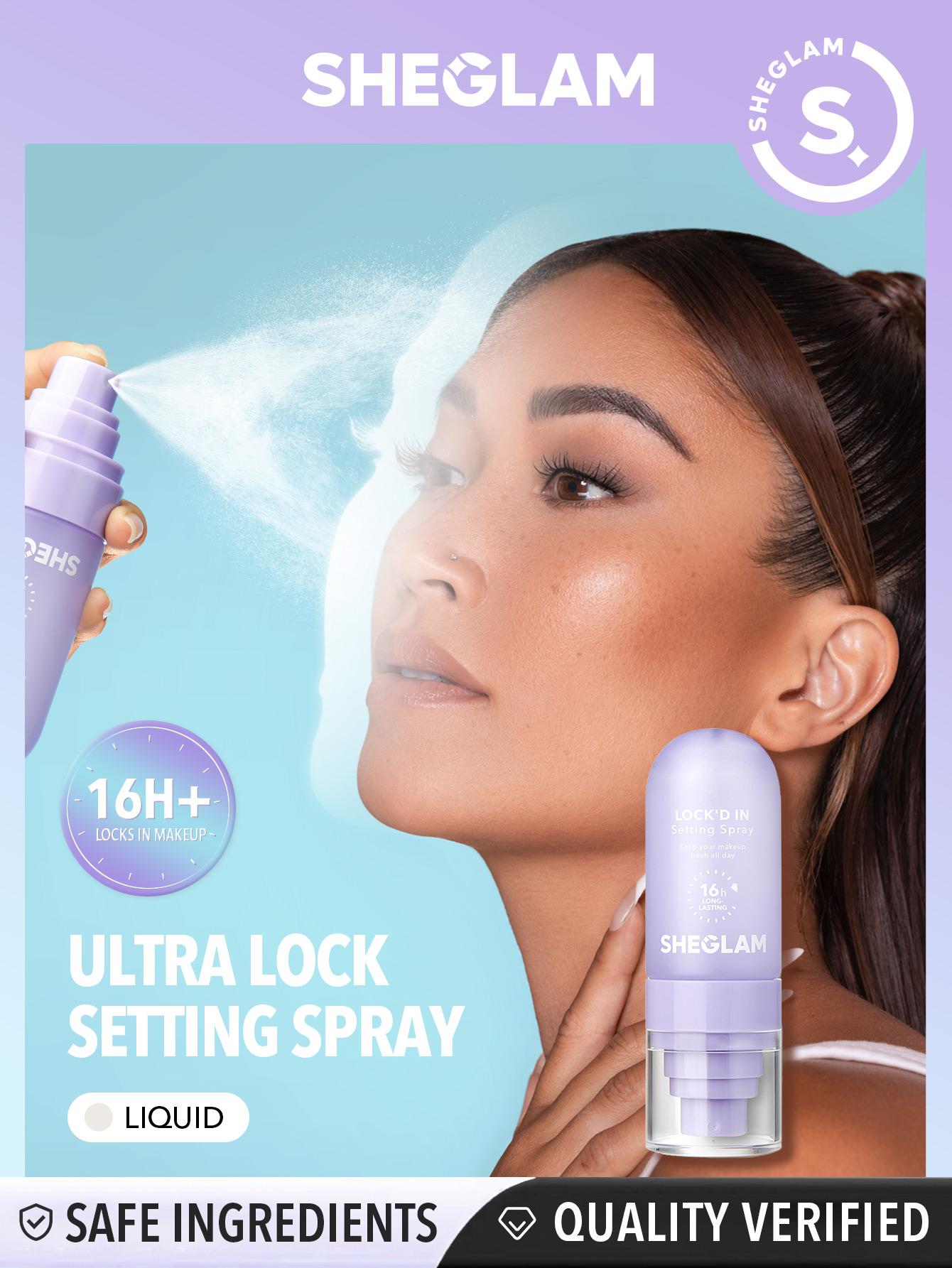 SHEGLAM Lock'D In Setting Spray 55ml Mattifying Effect Quick-Drying Long Lasting Makeup Locking Spray Oil-Control Non-Greasy Makeup Setting-Effortlessbeauty