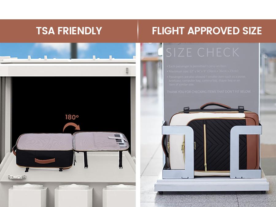 LOVEVOOK Travel Backpack for Women Fits 17.3 Laptop , Personal Item Travel Bag With 3 Packing Cubes, Large Travel Backpack Carry on Flight Approved