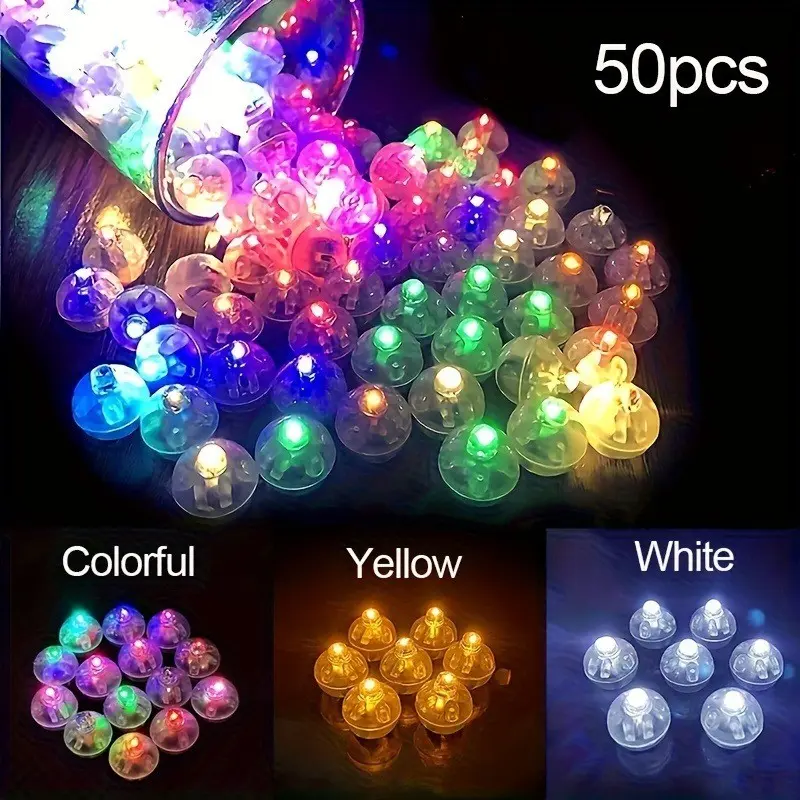50‑100 Pack Mini LED Lights, Waterproof Round Tiny Neon LED Decor Lights, Colorful Blinking Ambient Lamp for Birthday Party, Wedding, DIY Crafts, Festival Event & Indoor Home Atmosphere Decoration