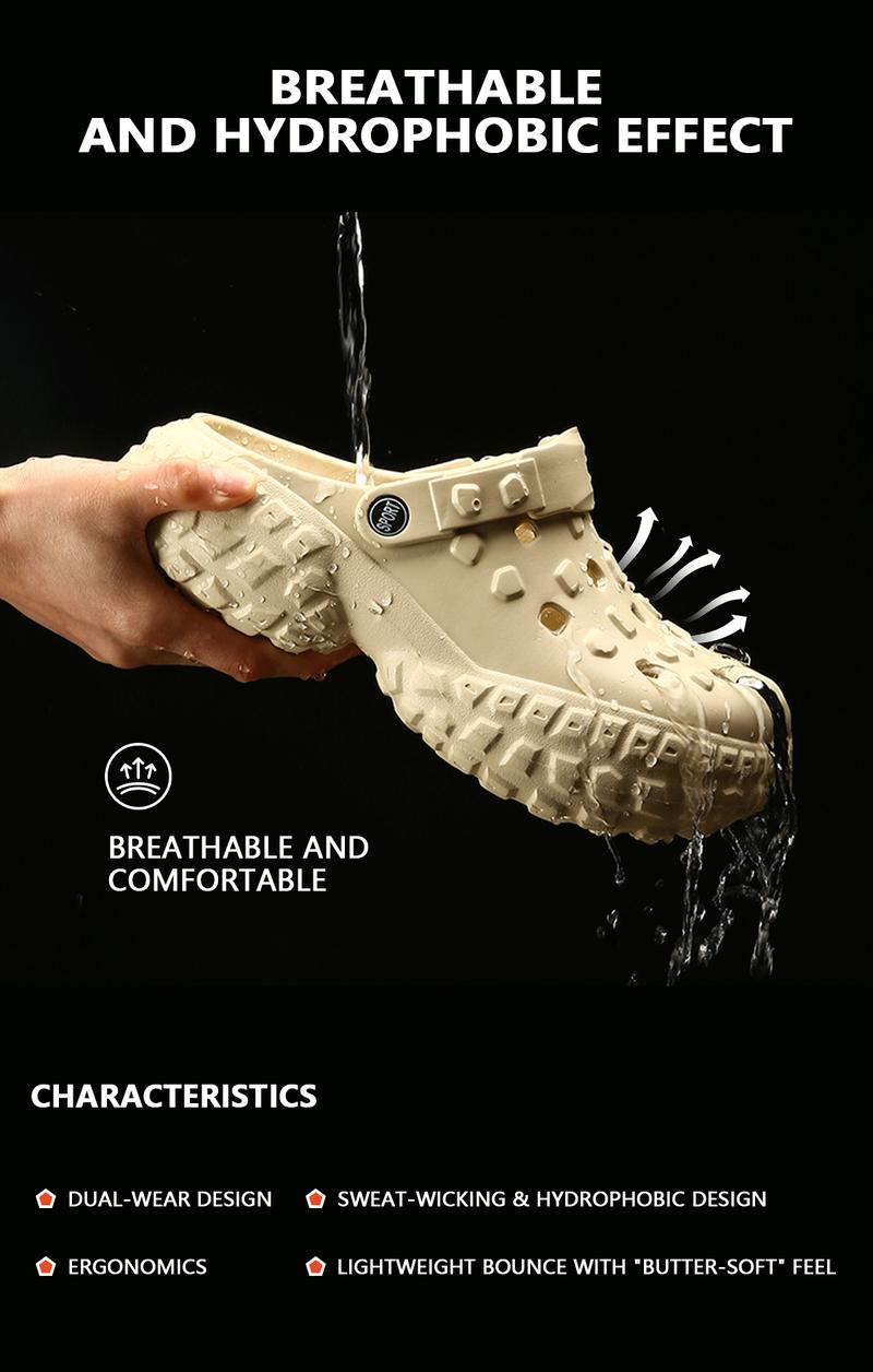 YASSIA Unisex EVA Cloud Slippers Outdoor Beach Sandals Foam Runner Walking shoes, Comfortable slippers for relaxing after exercise White Rice White Rice