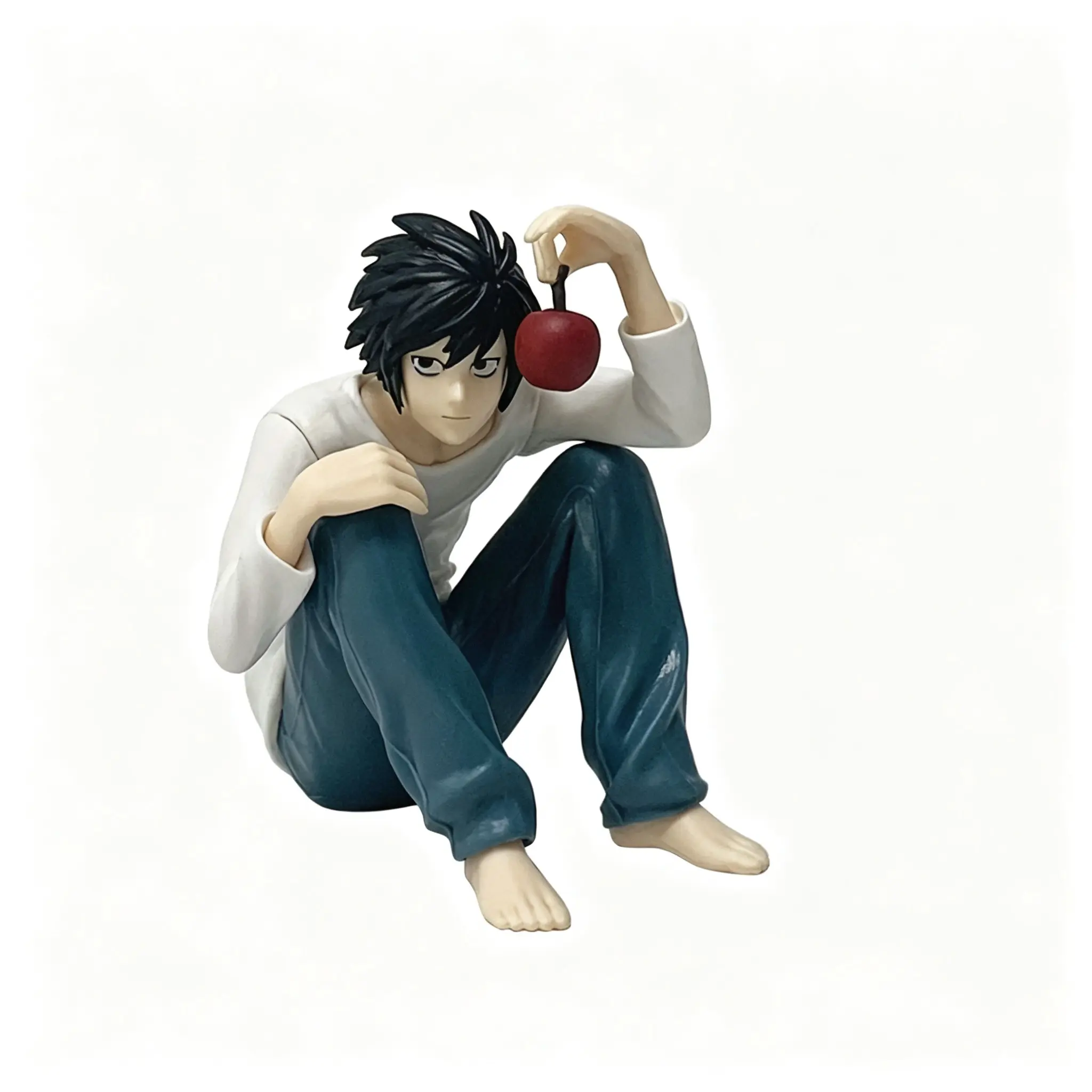Death Note Figurine L Pose, Night God Moon Mikami Death God Rem Luke Collectible Doll, Anime Gift Statue Model Car Ornament PVC Collectible Figurine