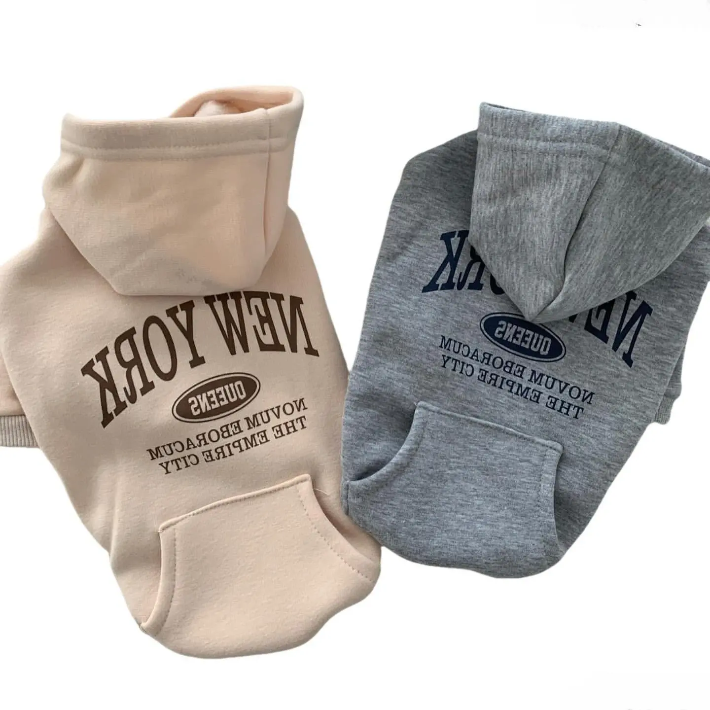 Pet Fleece Hoodie, Small Dog Cat Pullover Sweatshirt, Warm Cartoon Printed Pet Clothes, Soft Winter Dog Jacket for Puppy Kitten Fall Outdoor Walks XS XL
