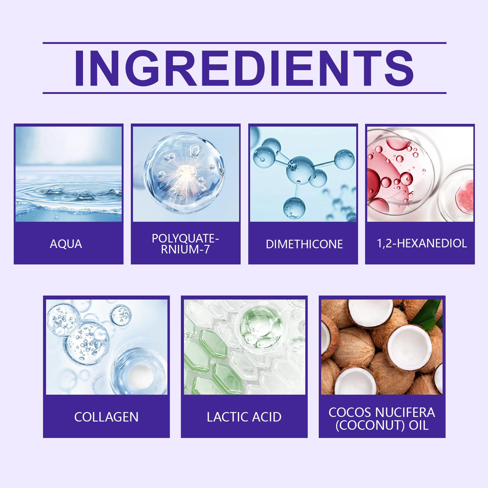 Anti-Frizz Hair Smoothing Cream - Protein Treatment for Damaged & Dry Hair - Achieve Salon Straight Hair in Minutes