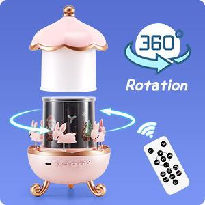 Onefire Night Light for Kids with 15 Films & 15 White Noises Remote kids cartoon projector lamp princess room decor unicorn night light toddler night light egg light for nursery Baby sound machine dinosaur toys Christmas Gifts for Kids Ages 1-8