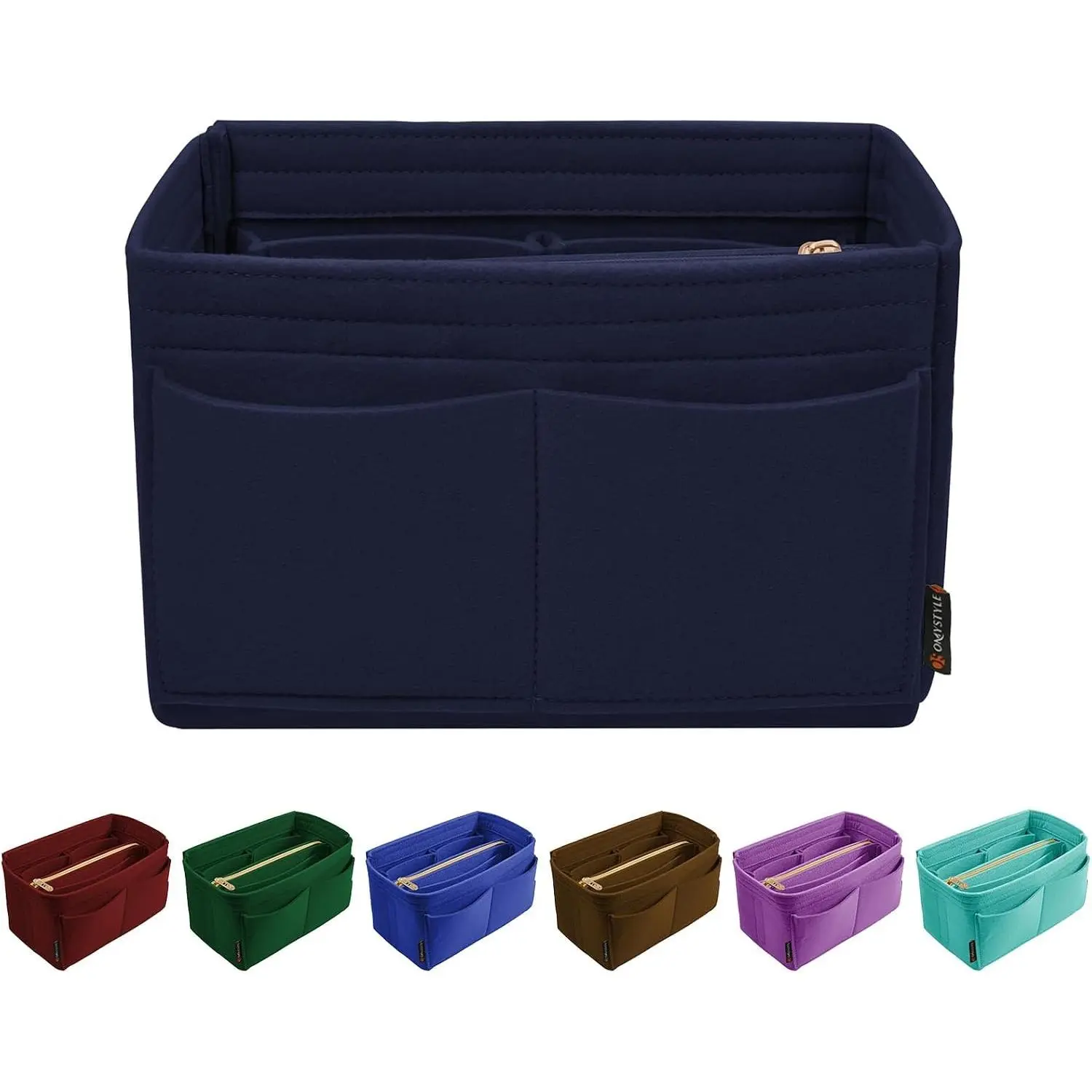 Purse Organizer Insert, Felt Tote Bag Organizer Insert with 5 Sizes, Handbag Dividers for Inside Purse, Compatible with Longchamp, Neverful, Speedy and More
