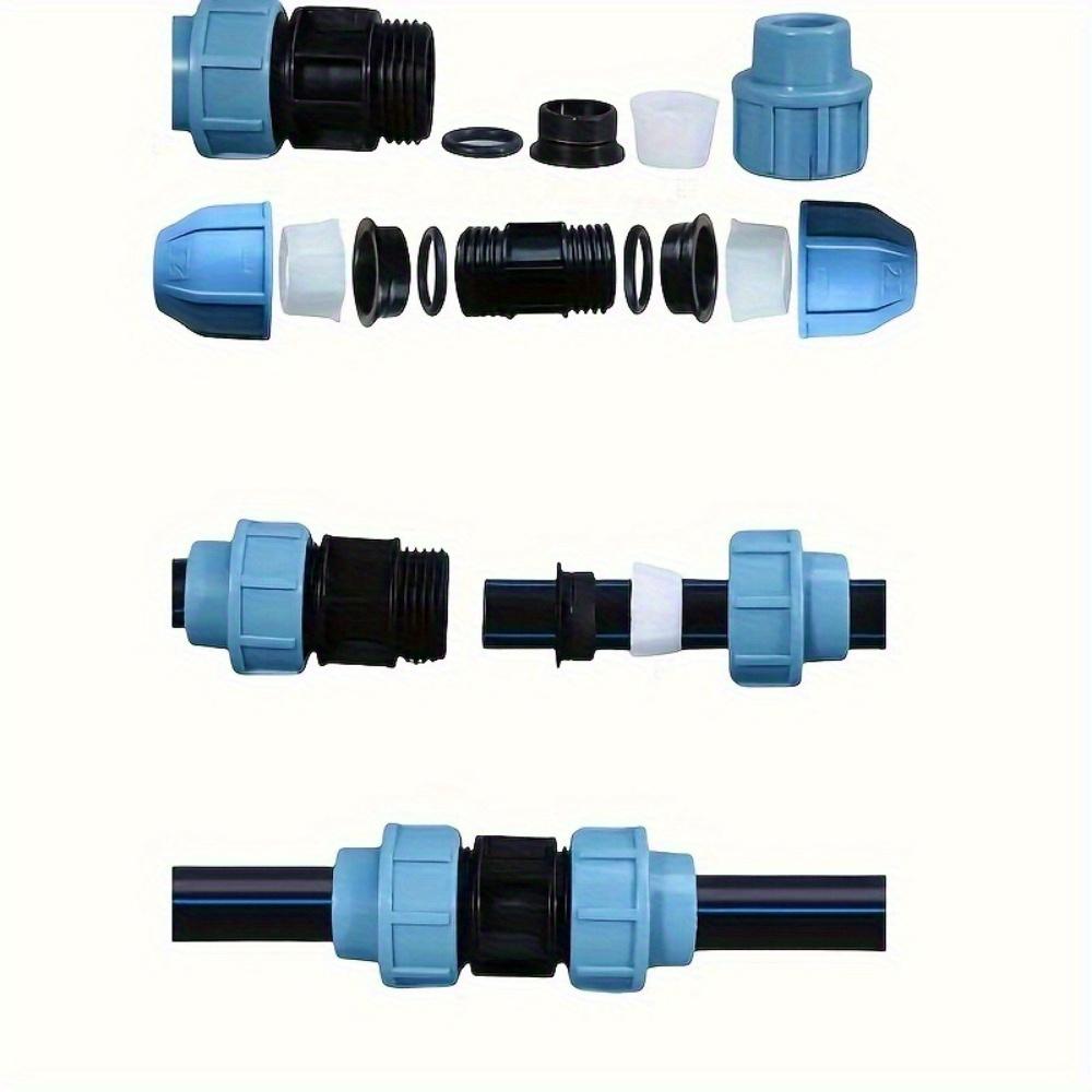 Universal IBC Tote Adapter Set, Durable Bronze Color Flat Arm Connector with PE Tube Interface, Rustproof for Water Tanks, Aquariums, and Garden Buckets