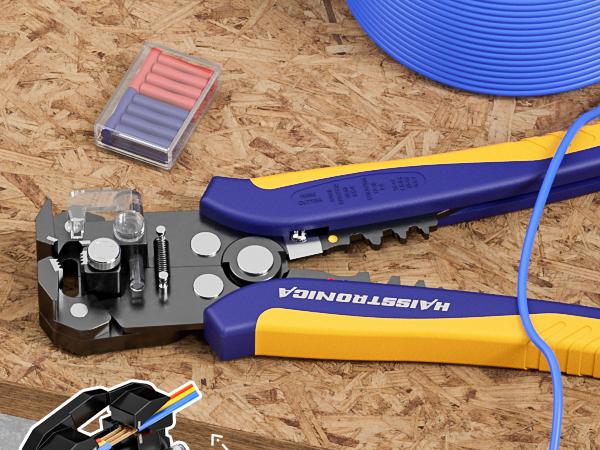 haisstronica 8 IN 1 Electrician Tool Set, Self-Adjusting Wire Stripper Kit, 28 Piece Electrical tools,Father's Day Gift multi  tool