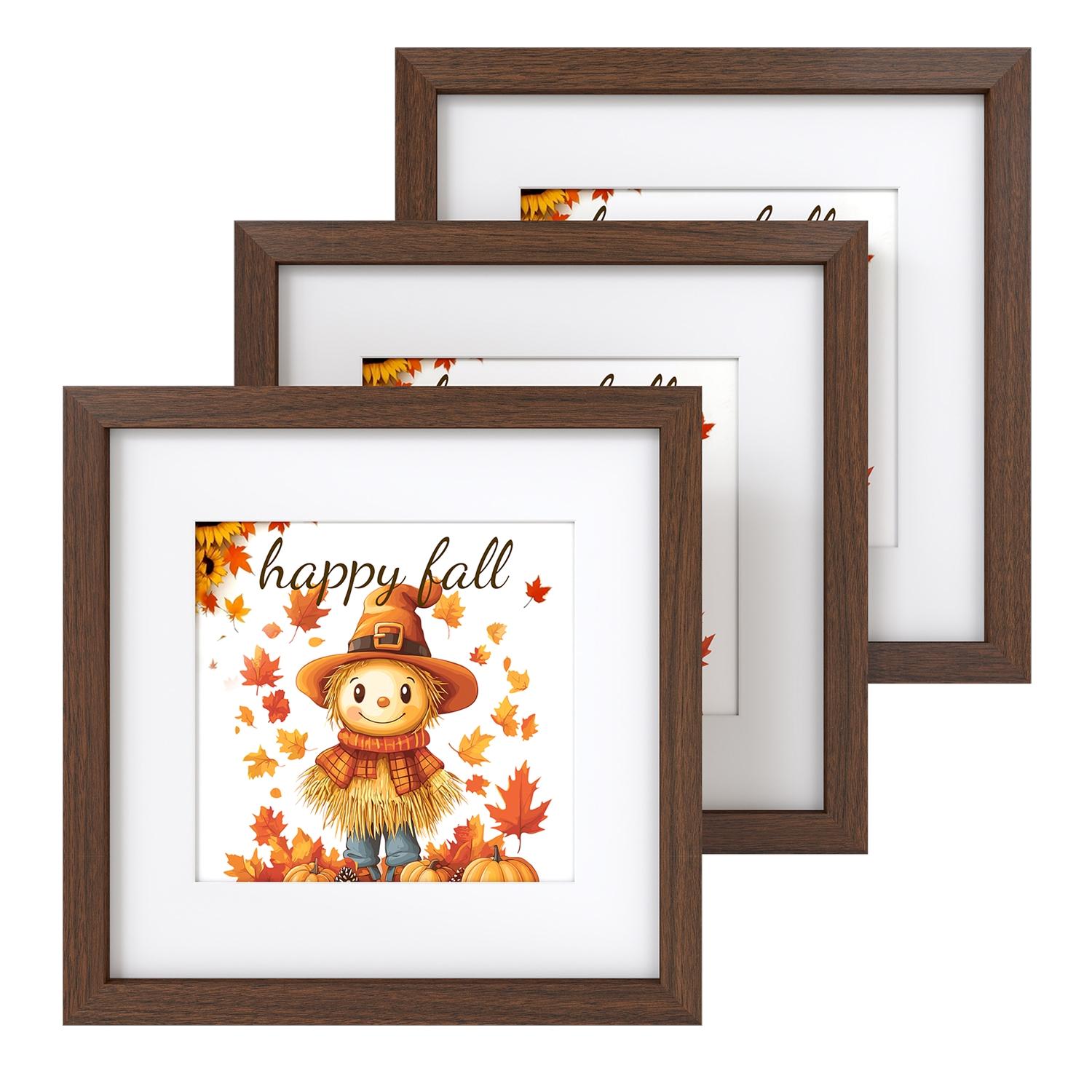 8x8 Inch/12x12 Inch Square Frame Set, Sturdy Frame Design, Replaceable Core, High-Definition Transparent Dustproof Moisture-Proof Ps Board, Perfect Holiday Gift, Picture Frame Set