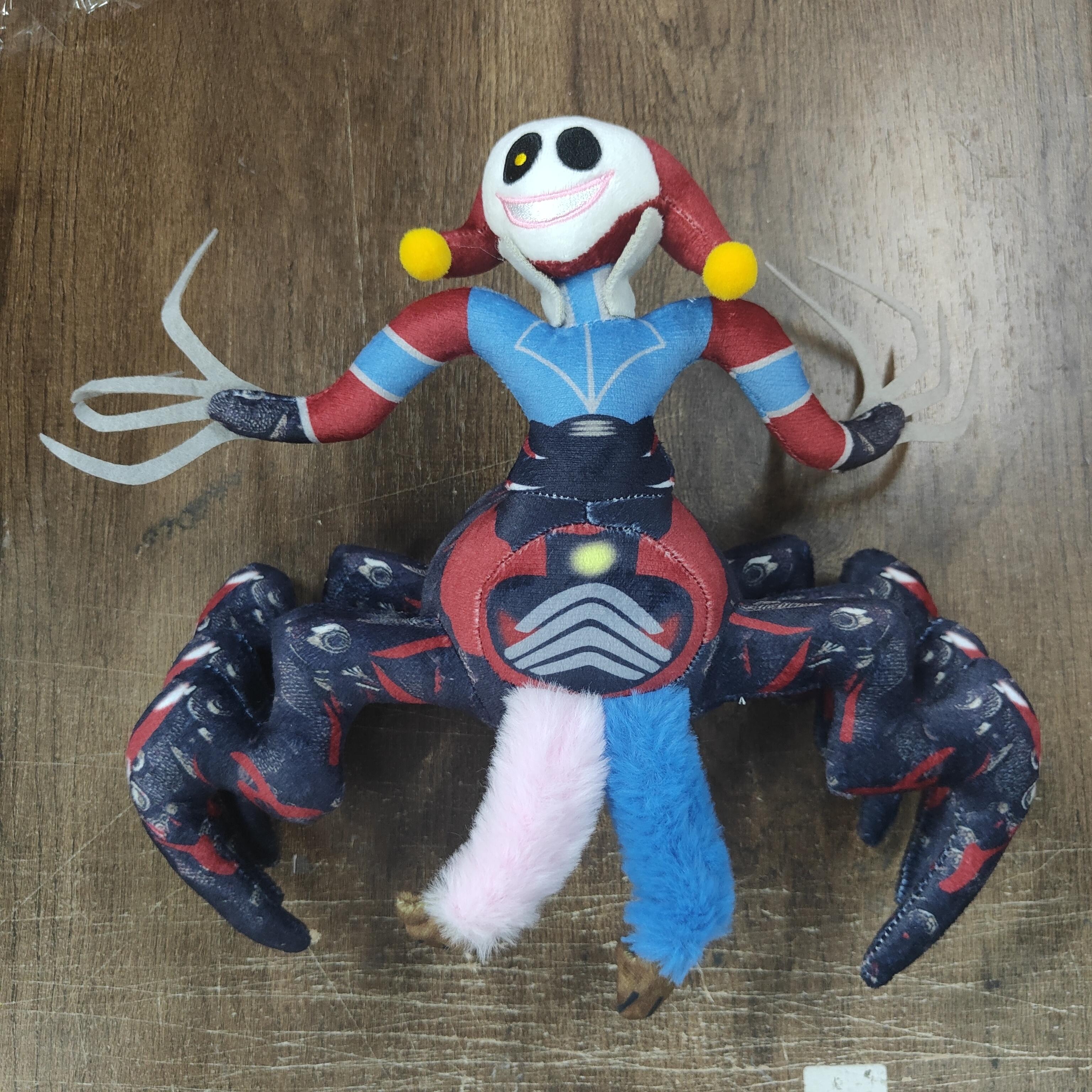 Lily Lovebraids Giblet Horror Game 5 Spider plush toy, mechanical clown doll, soft material, perfect fan exclusive gift, children's birthday, Halloween, Christmas gift, home decoration