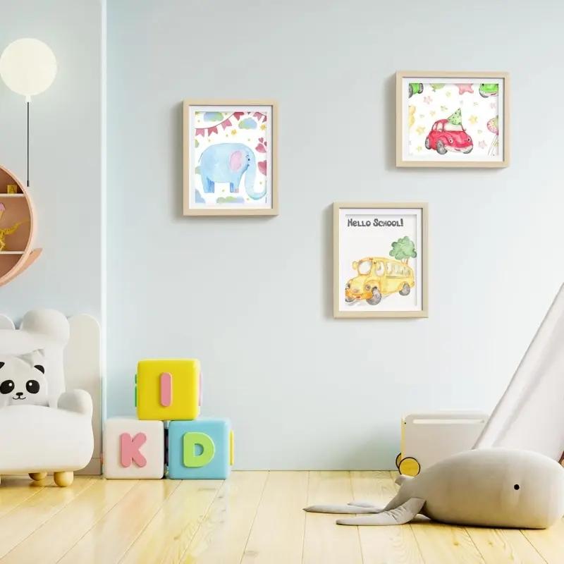 Art Frame, Picture Frame, Replaceable Front Opening Art Frame, Art Display Storage Frame for Wall, Home Decor Supplies for Living Room Bedroom, Photo