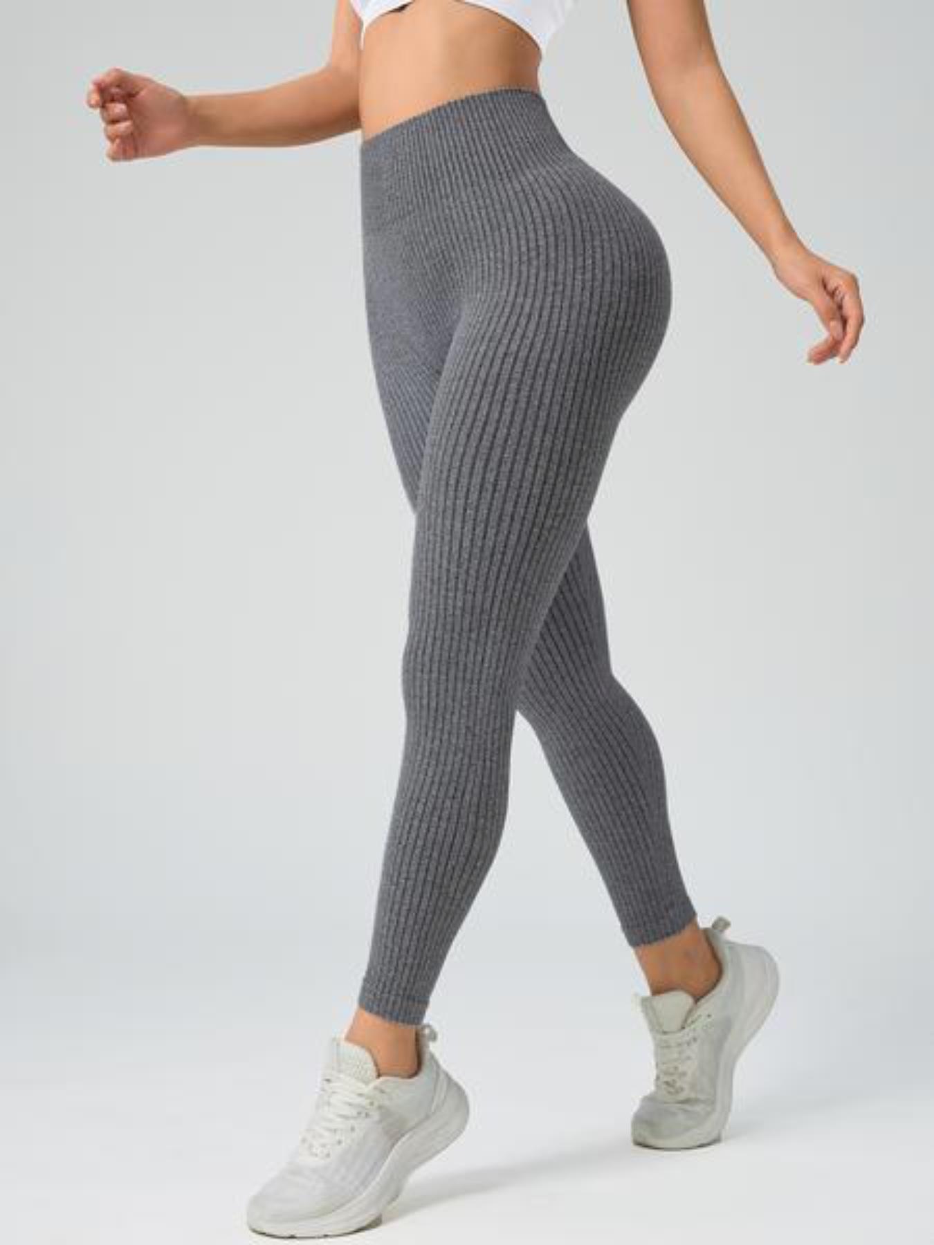 Women's High Waist Sporty High Stretch Leggings, Casual Comfortable Breathable Tight Fit Pants, Ideal for Yoga Gym Running, All-Season Women's Sports Wear