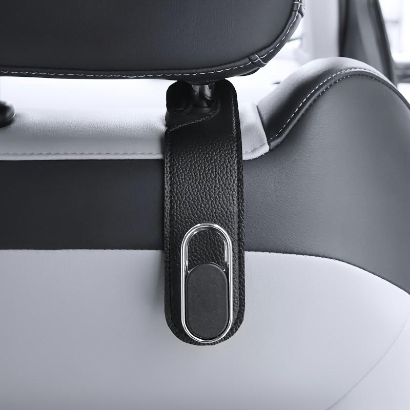1PC Purse Hook for Car, Headrest Hooks for Car, Seat Back Storage Hook, PU Leather Car Purse Hook, Multi-Functional Car Hooks